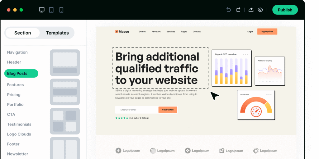 Website Builder – KIND PIXELS